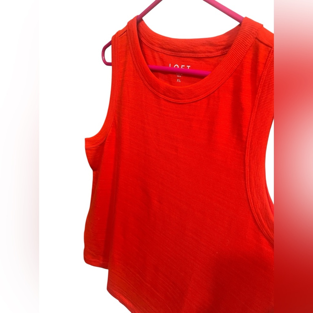 NWT - Loft - Harbor Tank Top - Red - XL - 100% Cotton - Picture 4 of 8